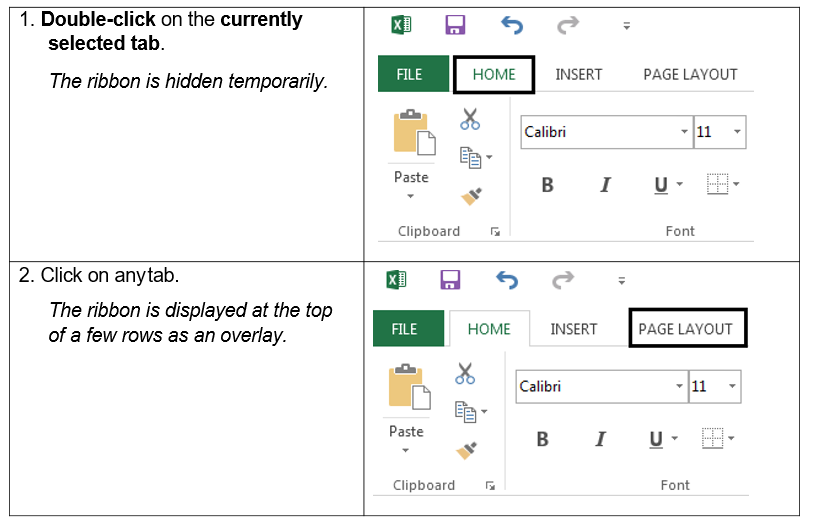 STARTING EXCEL 2016: USING THE RIBBON | UNITE LMS